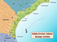 The Gullah/Geechee Cultural Heritage Corridor (courtesy of the National Park Service).