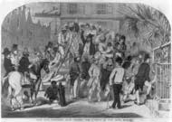 A slave auction in Charleston.